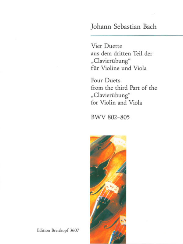 4 Duette BWV802-805  für Violine und Viola  Stimmen