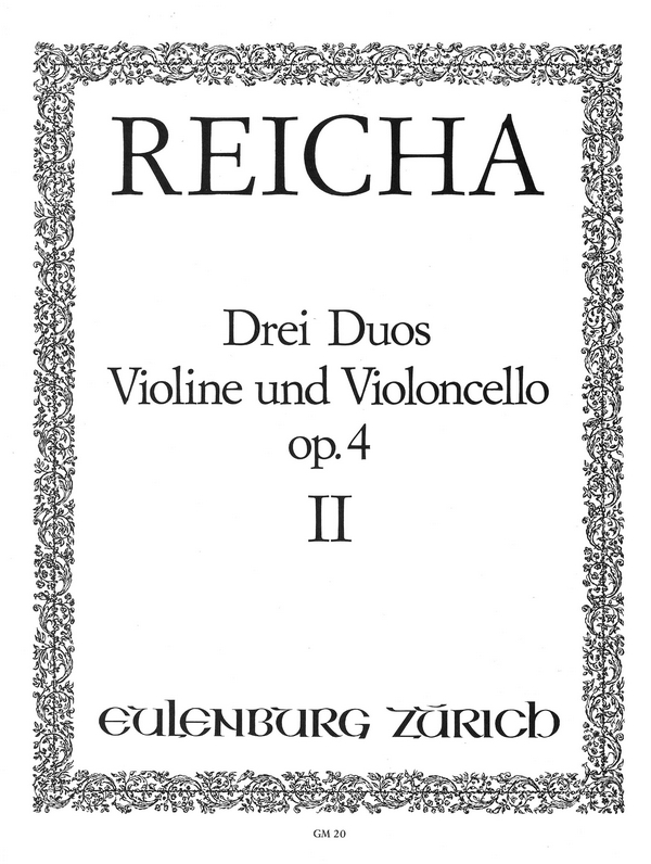 3 Duos op.4,2  für Violine und Violoncello  Stimmen