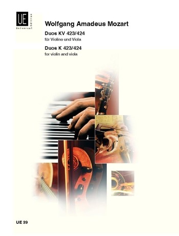 Duos KV423 und KV424&nbsp;&nbsp;für Violine und Viola&nbsp;&nbsp;Spielpartitur