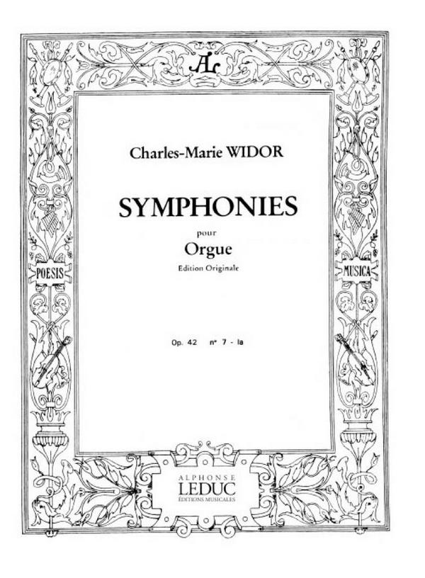Symphonie no.7 op.42  pour orgue  