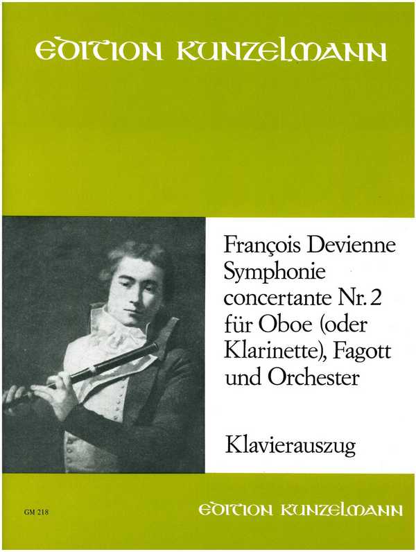 Symphonie concertant  für Oboe, Fagott und Orchester  für Oboe, Fagott und Klavier