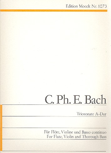 Triosonate A-Dur WQ146  für Flötem Violine und Cembalo  