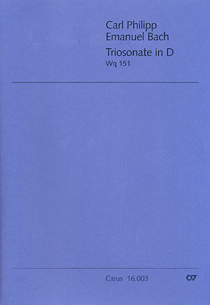 Triosonate D-Dur   für Flöte, Violine und Klavier  Partitur und 2 Stimmen