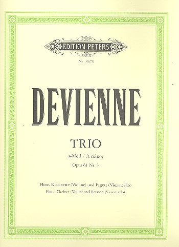 Trio a-Moll op.61,3  für Flöte, Klarinette und Fagott  4 Stimmen