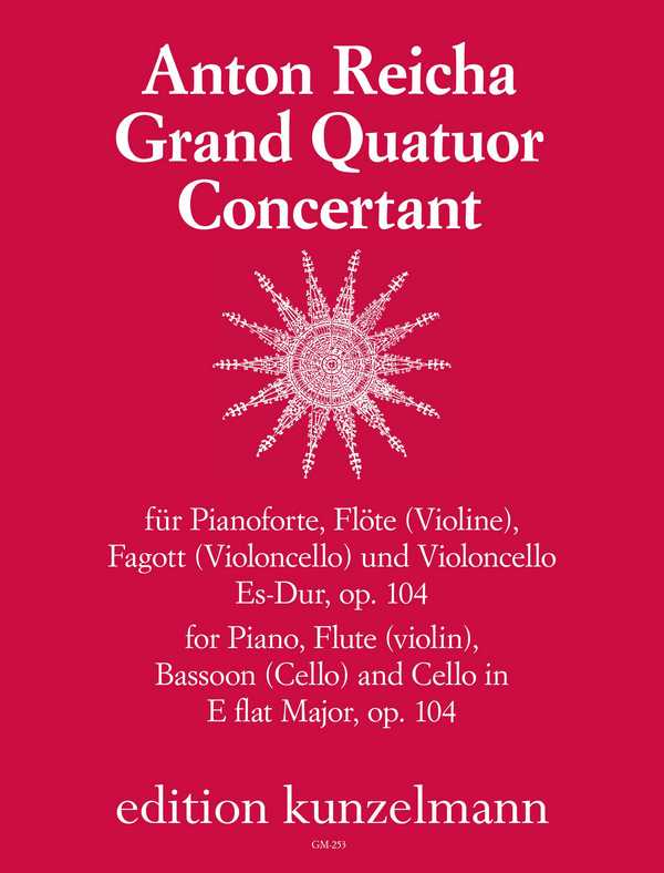 Grand quatuor concertant Es-Dur op.104  für Klavier, Flöte, Fagott und Violoncello  