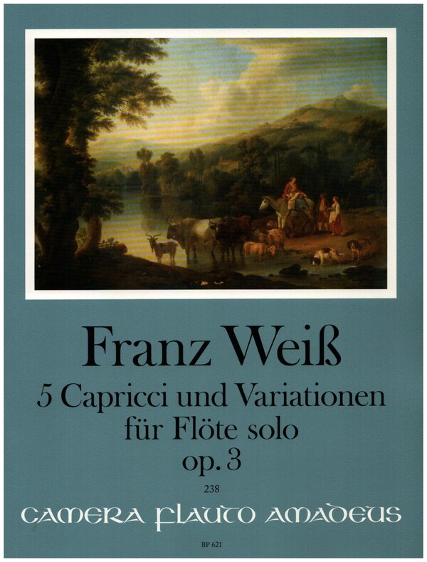 5 Capricci und Variationen op.3&nbsp;&nbsp;für Flöte&nbsp;&nbsp;