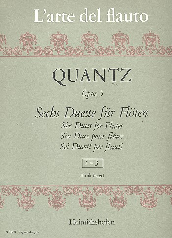 6 Duette op.5,1-3  für 2 Flöten  