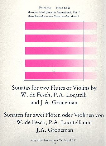 Sonatas for 2 flutes or violins&nbsp;&nbsp;&nbsp;&nbsp;