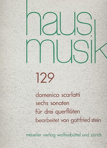 6 Sonaten  für 3 Flöten  Spielpartitur