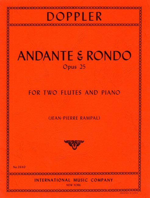 Andante and Rondo op.25  for 2 flutes and piano  parts