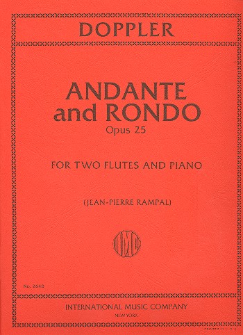 Andante and Rondo op.25  for 2 flutes and piano  parts