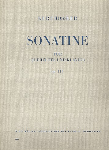 Sonatine op.111 für Flöte und  Klavier  