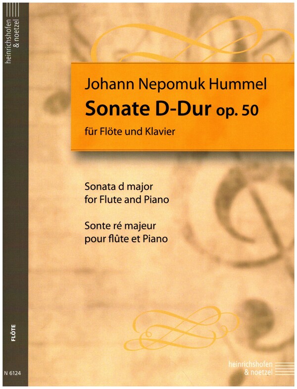 Sonate D-Dur op.50  für Flöte und Klavier  