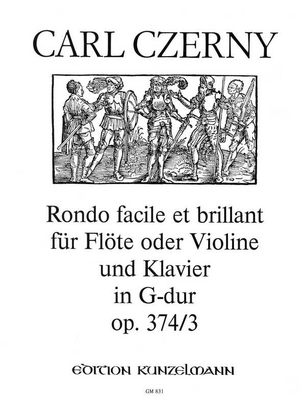 Rondo facile et brillant op.374,3&nbsp;&nbsp;für Flöte und Klavier&nbsp;&nbsp;