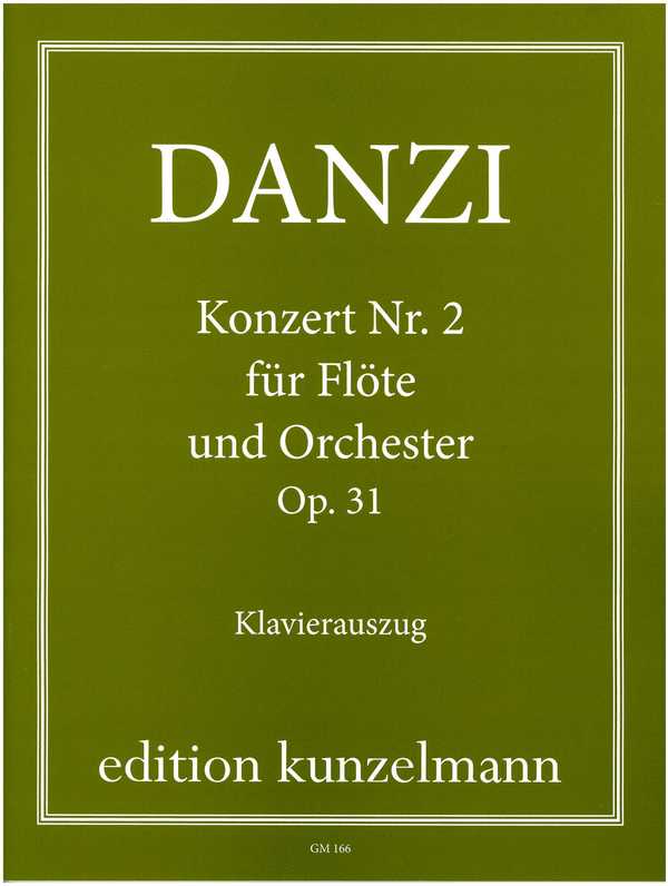 Konzert d-Moll Nr.2 op.31  für Flöte und Orchester  für Flöte und Klavier