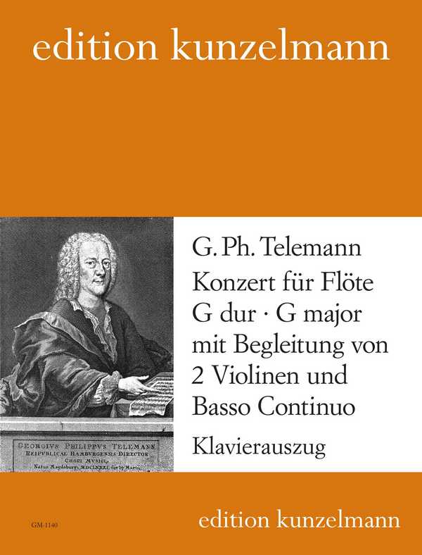 Konzert G-Dur&nbsp;&nbsp;für Flöte, 2 Violinen und Bc&nbsp;&nbsp;für Flöte und Klavier