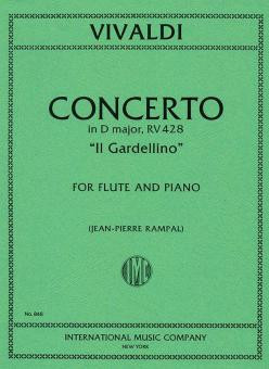 Concerto D major F.VI:14  for flute and piano  