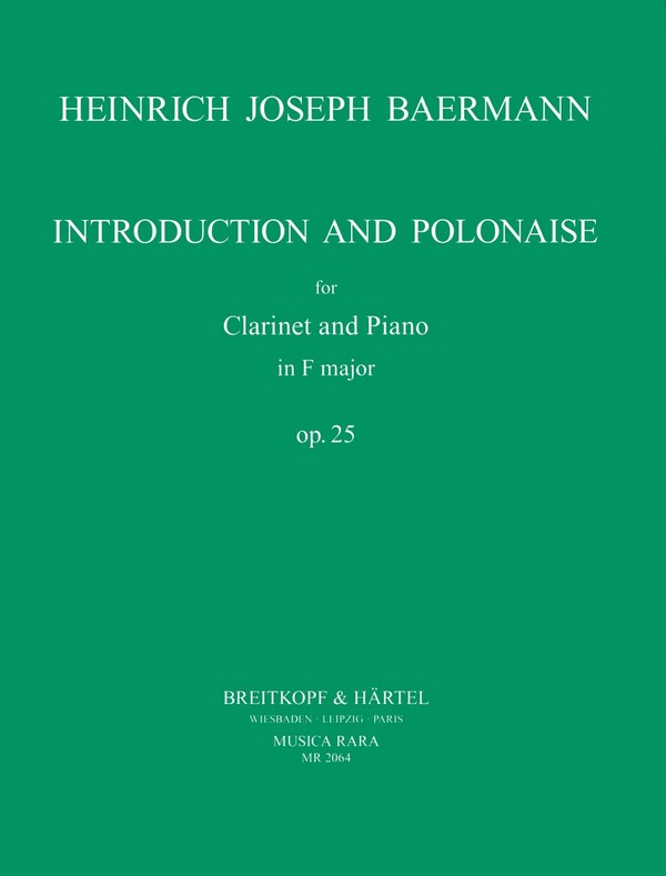 Introduction and Polonaise op.25&nbsp;&nbsp;for clarinet and piano&nbsp;&nbsp;