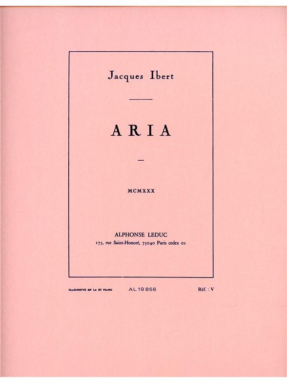 Aria pour clarinette et piano    