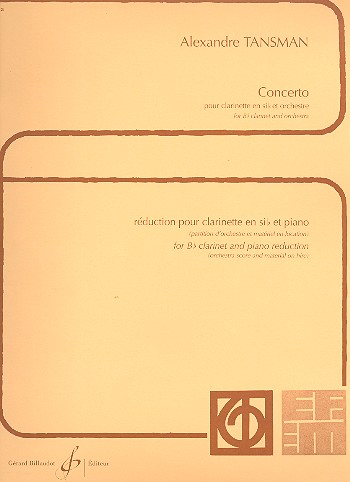 Concerto  pour clarinette et orchestre  Réduction clarinette et piano