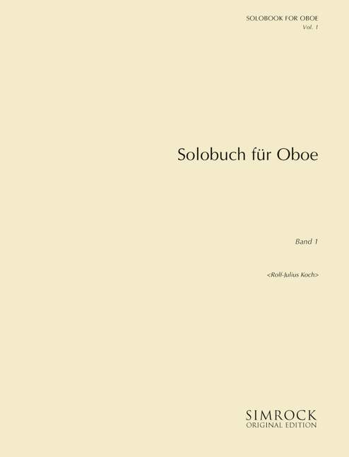 Solobuch Band 1&nbsp;&nbsp;für Oboe&nbsp;&nbsp;
