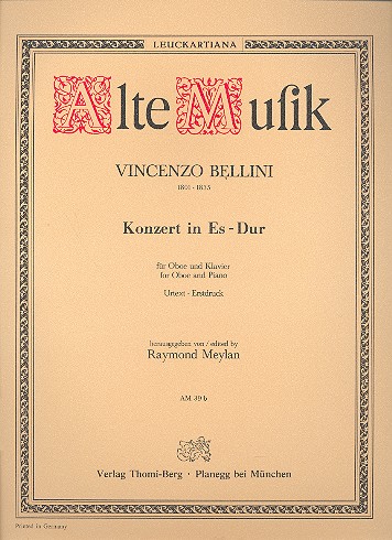 Konzert Es-Dur   für Oboe und Orchester  für Oboe und Klavier