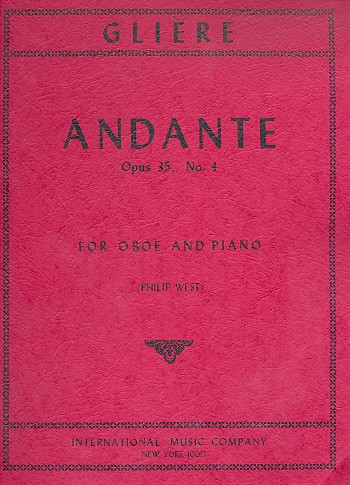 Andante op.35,4  for oboe and piano  