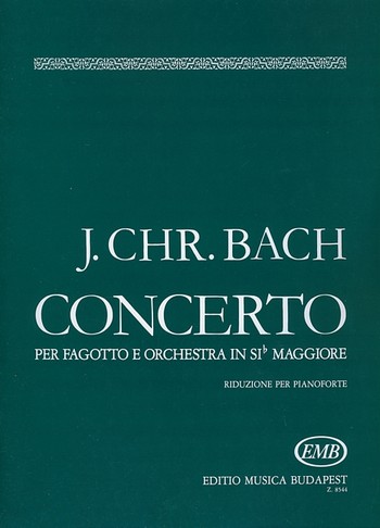 Concerto in si bemol maggiore  per fagotto e orchestra  Klavierauszug