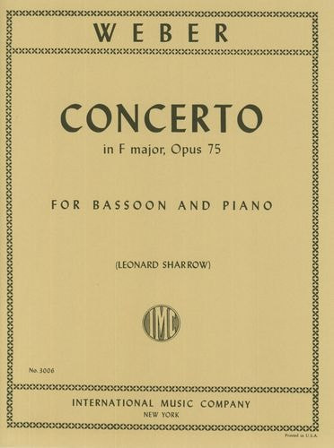 Concerto op.75  for bassoon and piano  