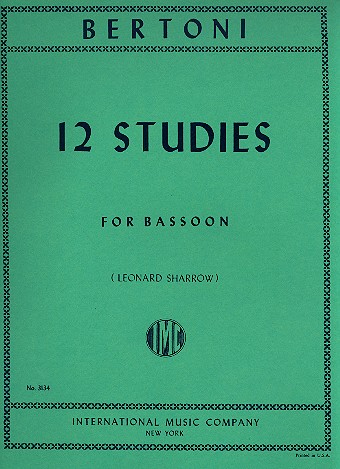 12 Studies  for bassoon  