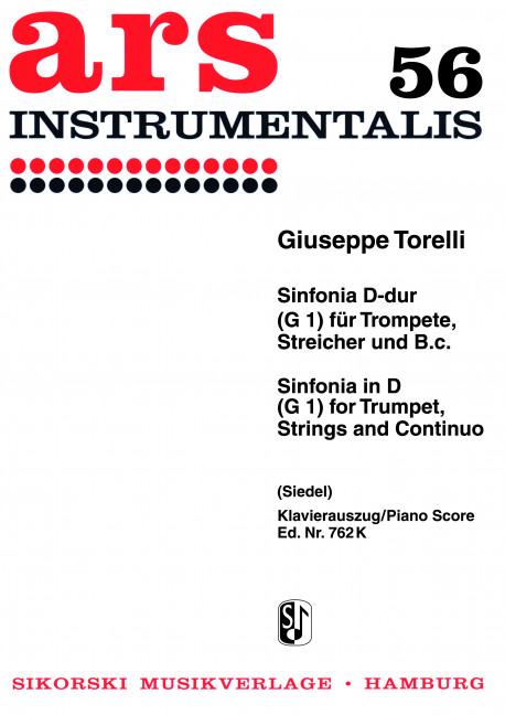 Sinfonia D-Dur für Trompete,&nbsp;&nbsp;Streicher und Bc für Trompete&nbsp;&nbsp;und Klavier