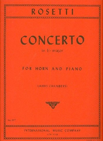 Concerto E flat major  for horn and piano  