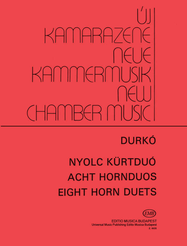 8 HORNDUOS,  SPIELPARTITUR&nbsp;&nbsp;NEUE KAMMERMUSIK&nbsp;&nbsp;