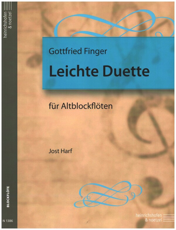 Leichte Duette  für 2 Altblockflöten  Spielpartitur