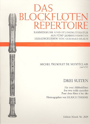 Drei Suiten  für 2 Altblockflöten  Spielpartitur