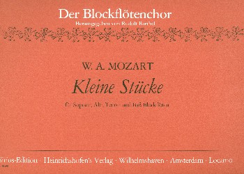 Kleine Stücke&nbsp;&nbsp;für SATB-Blockflöten&nbsp;&nbsp;