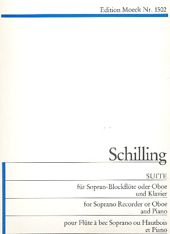 Suite für Sopranblockflöte&nbsp;&nbsp;(Oboe) und Klavier&nbsp;&nbsp;