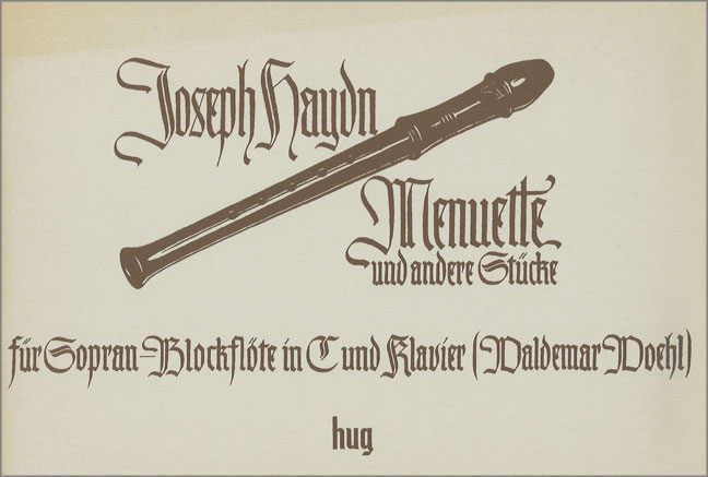 Menuette und andere Stücke&nbsp;&nbsp;für Sopranblockflöte und Klavier&nbsp;&nbsp;