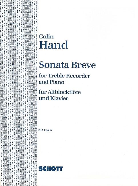 Sonata breve  for treble recorder and piano  