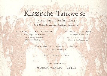 Klassische Tanzweisen von Haydn bis  Schubert Band 1 für 2 Melodieinstrumente  