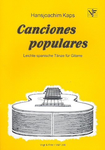 Canciones populares - Leichte spanische Tänze   für Gitarre  