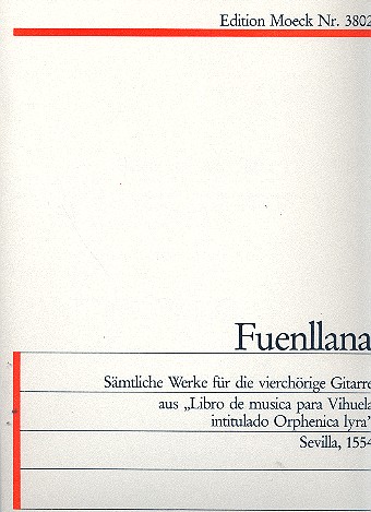 Sämtliche Werke für die  vierchörige Gitarre  