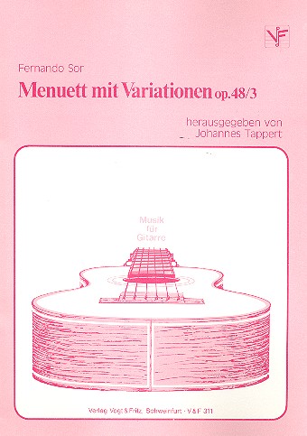 Menuette mit Variationen op.48,3  für Gitarre  