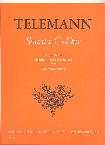 Sonate C-Dur &nbsp;&nbsp;für 4 Gitarren&nbsp;&nbsp;Partitur und Stimmen