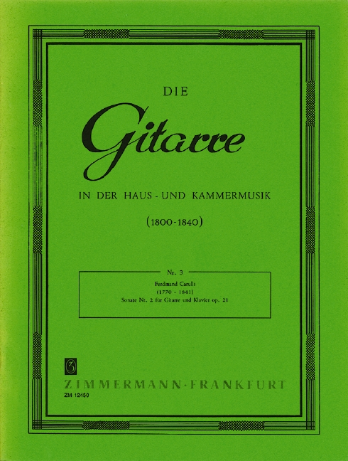 Sonate Nr.2 op.21 für&nbsp;&nbsp;Gitarre und Klavier&nbsp;&nbsp;