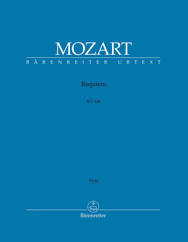 Requiem KV626 für&nbsp;&nbsp;Soli, Chor und Orchester&nbsp;&nbsp;Viola