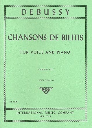 Chansons de Bilitis  for voice and piano (original key)  