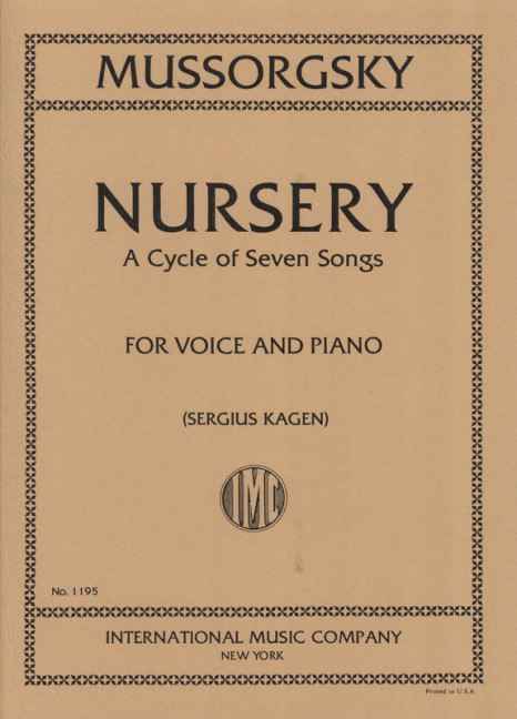 Nursey - a cycle of 7 songs (original key)&nbsp;&nbsp;for voice and piano&nbsp;&nbsp;