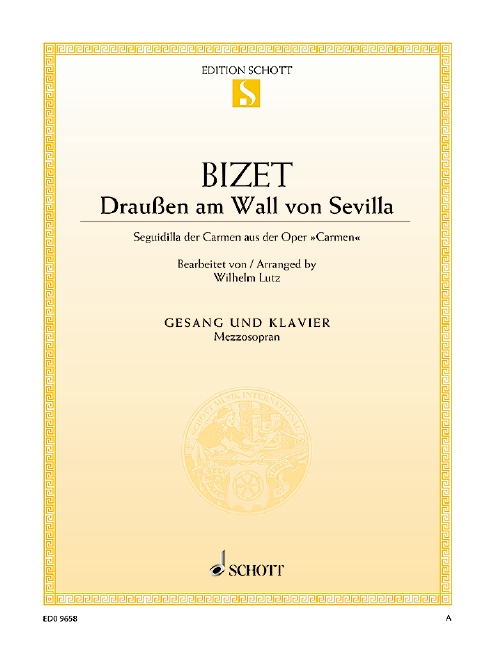 Draussen am Wall von Sevilla  für Mezzo-Sopran und Klavier  