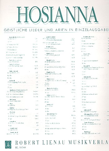 Largo aus Xerxes  Für Mezzosopran und Klavier (F-Dur)  